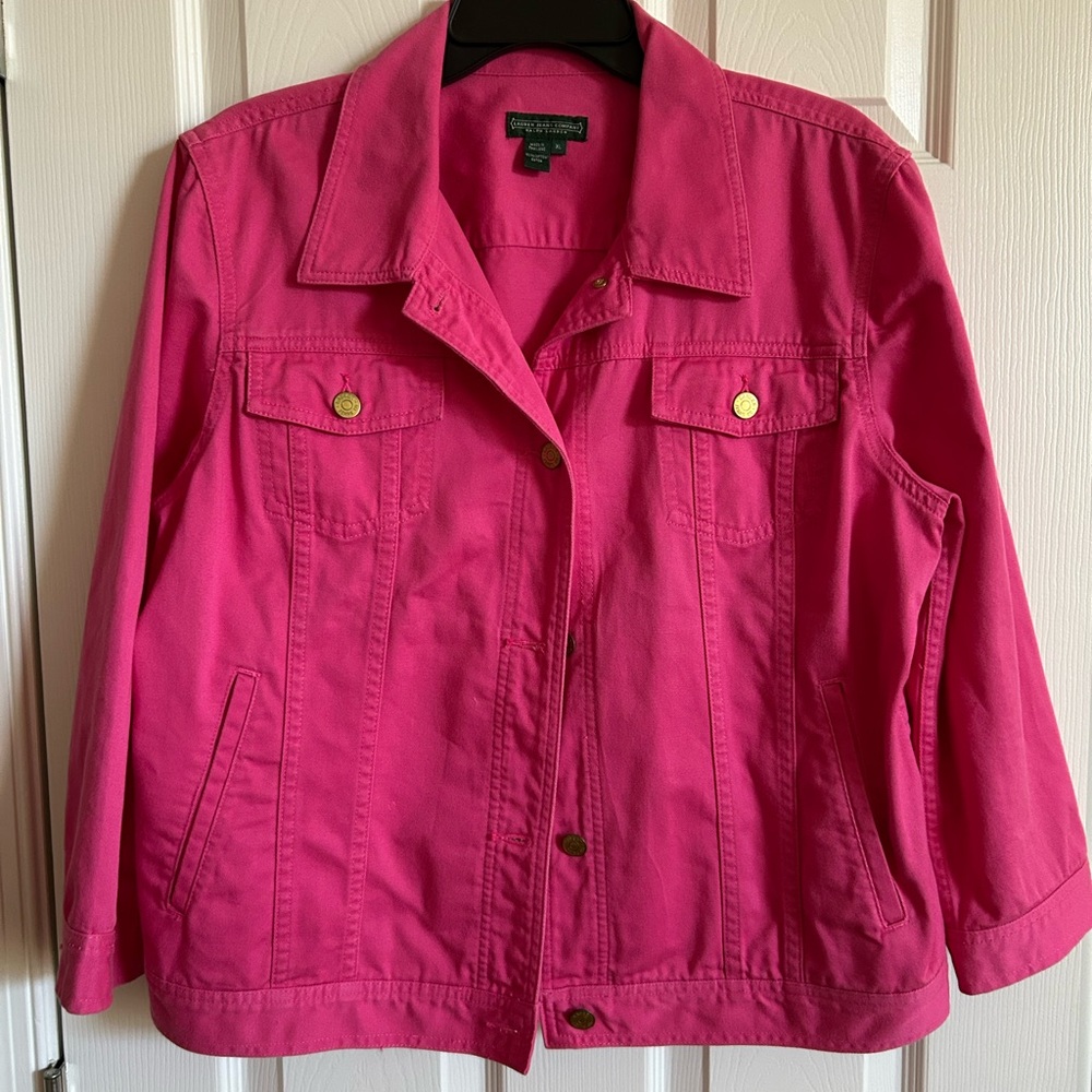 Women's Pink Denim Jacket
